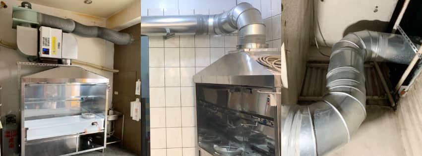 顧客安裝實例分享-越南料理-靜電油煙工程