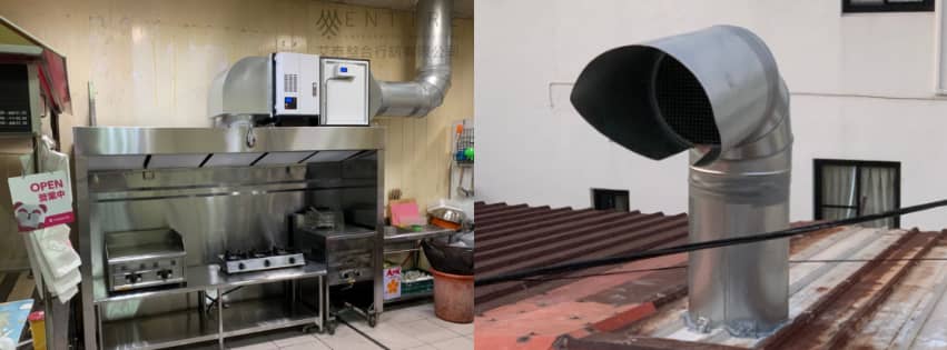 顧客安裝實例分享-早餐店-油煙設備