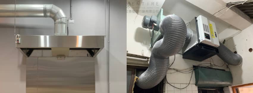顧客安裝實例分享-健康餐盒-靜電油煙處理機