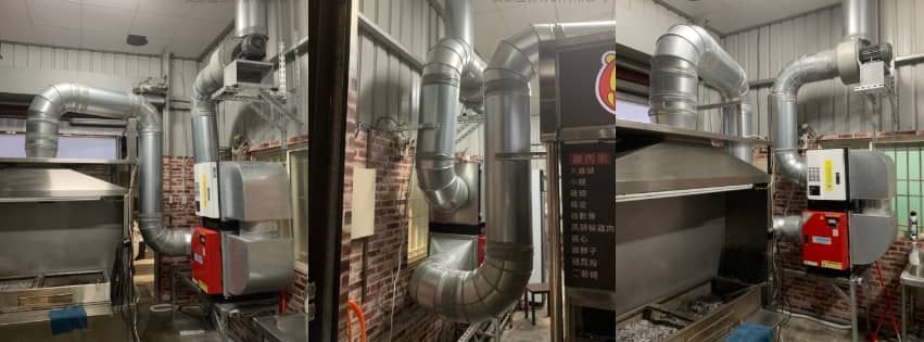 顧客安裝實例分享-炭烤店-靜電油煙處理機